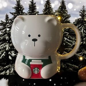 Starbucks Bearista Bear 12 oz
Ceramic Mug Cup Green Apron
Collectible Gift 🎁